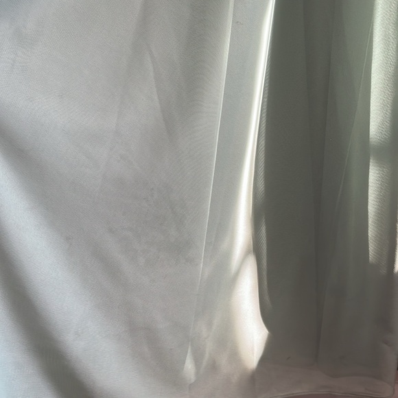 Celebrate DB Studio Sage Green Mesh One-Shoulder Dress with Full Skirt - Picture 5 of 5